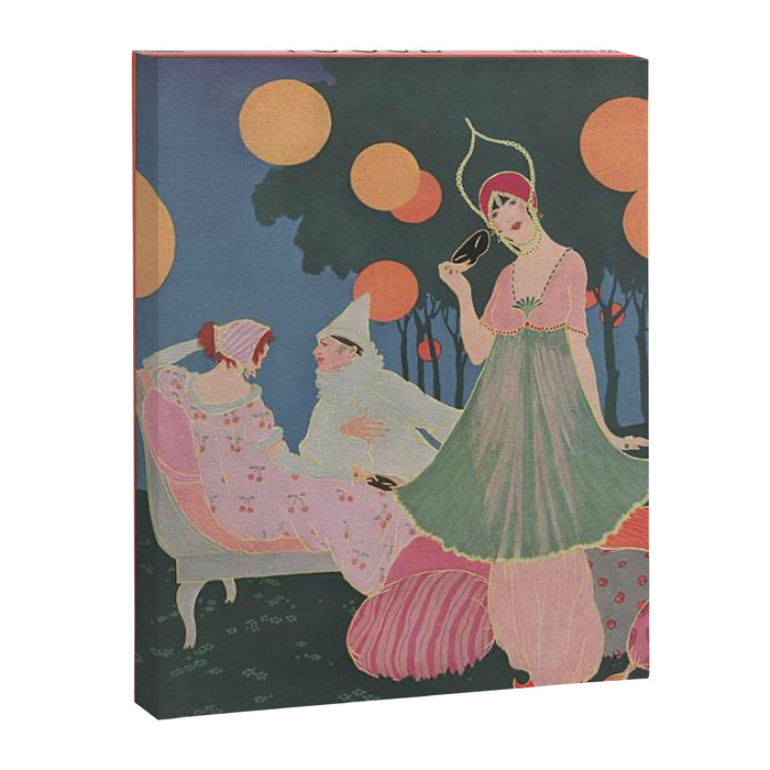 Vintage Fashion Magazine Cover Illustration July 1913 - Carnival Canvas Print Gallery Image 1
