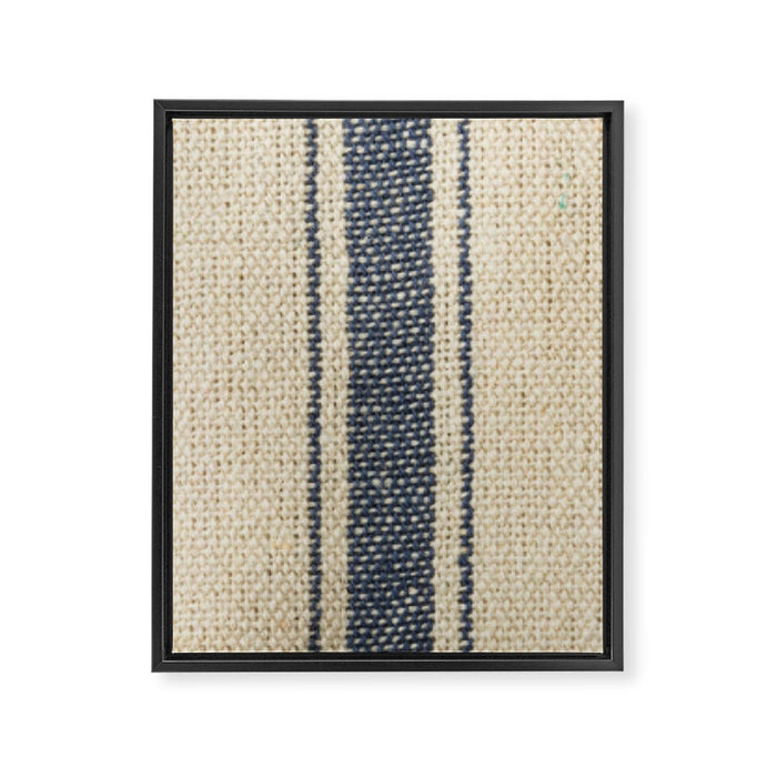 Vintage French Grain Sack Framed Canvas Print Gallery Image 1