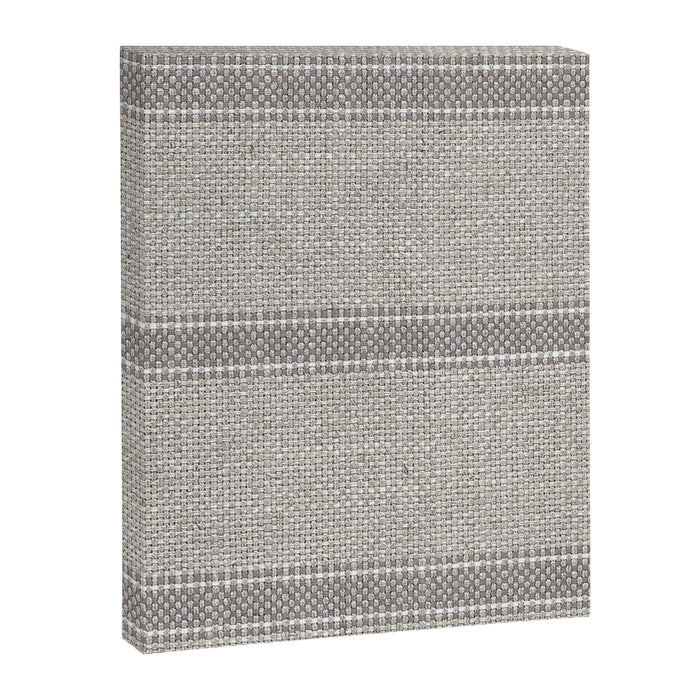 Vintage Grain sack Grey Linen  Canvas Print Gallery Image 1