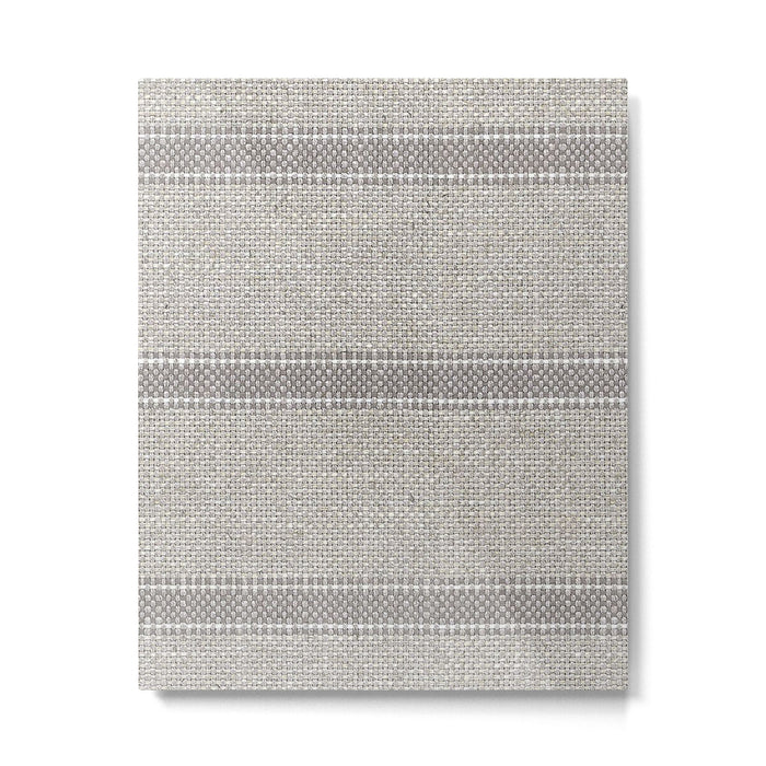 Vintage Grain sack Grey Linen  Metal Print Gallery Image 1