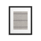 Vintage Grain sack Grey Linen  Framed Art Print Gallery Image 6