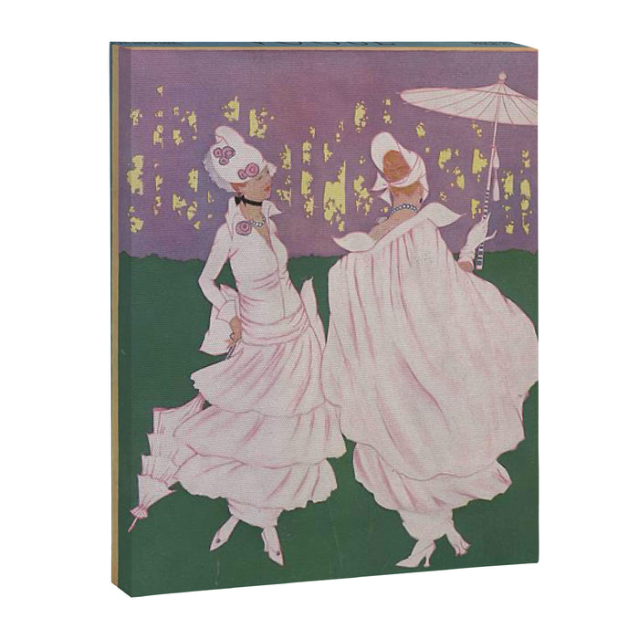 Vintage Magazine Art Cover Paris Fashion Beauty Magazine Canvas Print Gallery Image 1