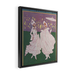 Vintage Magazine Art Cover Paris Fashion Beauty Magazine Framed Canvas Print Gallery Image 2