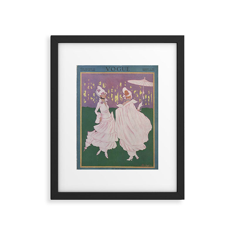 Vintage Magazine Art Cover Paris Fashion Beauty Magazine Framed Art Print Gallery Image 5