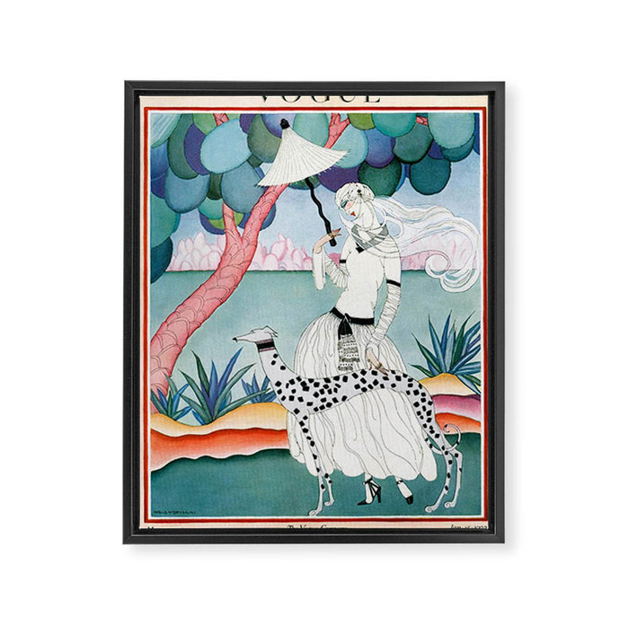 Vintage Magazine Cover - January 1922 - Dalmatian Dog Framed Canvas Print Gallery Image 1