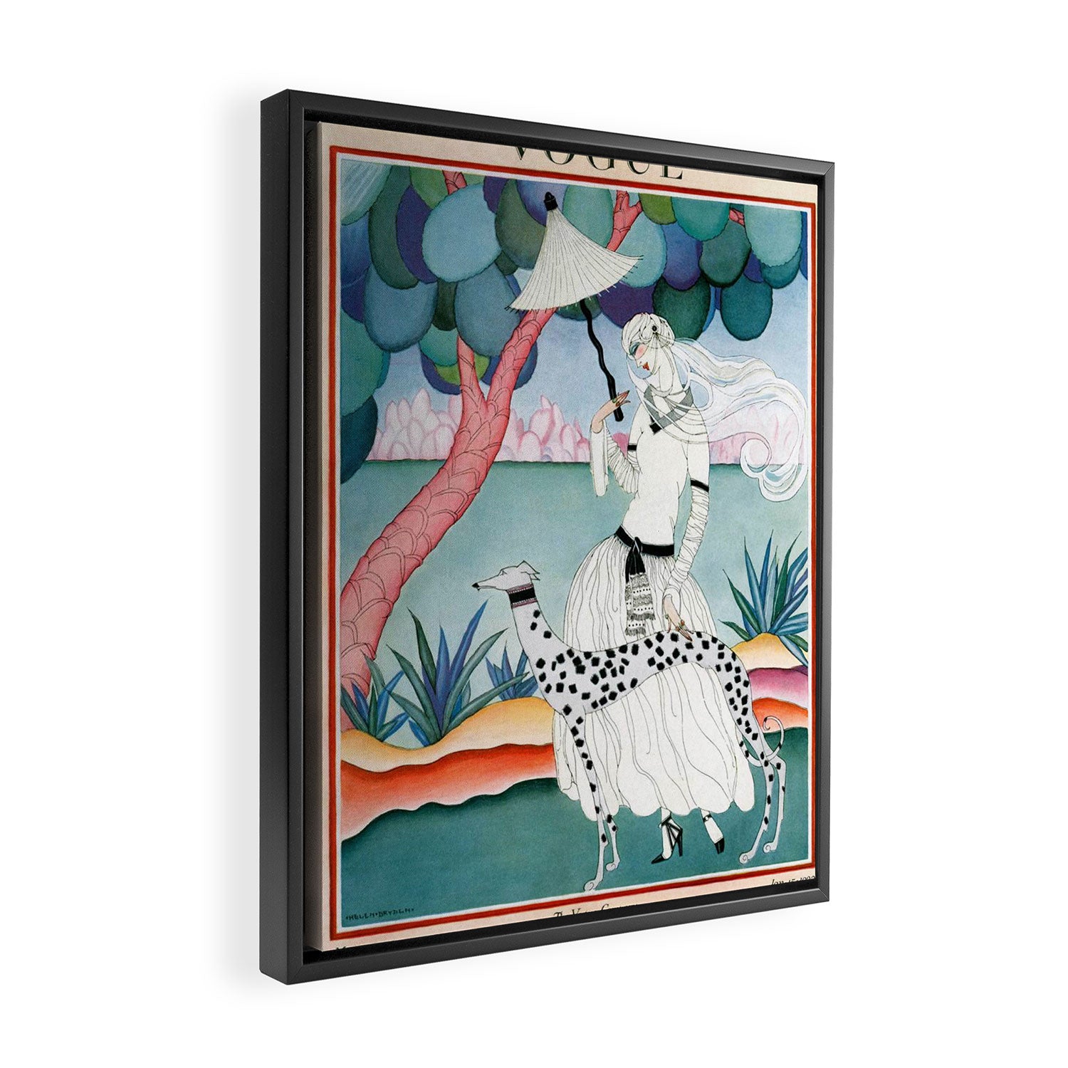 Vintage Magazine Cover - January 1922 - Dalmatian Dog Framed Canvas Print Gallery Image 2