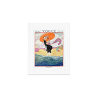 Vintage Magazine Cover - Motherhood on a Windy Beach Art Print Gallery Image 1
