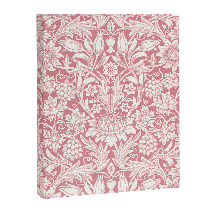 William Morris Sunflowers Pink Vintage Floral  Canvas Print Gallery Image 1