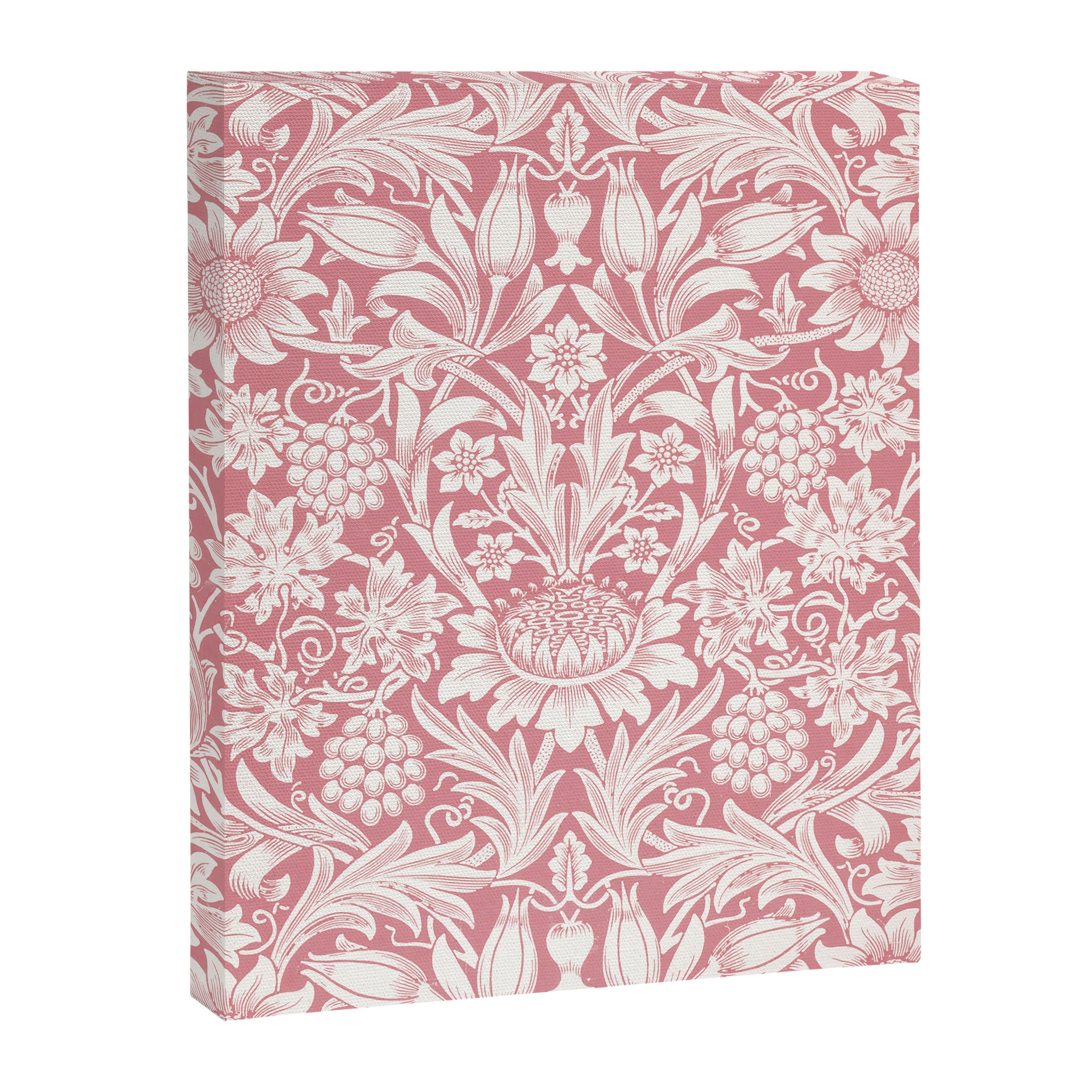 William Morris Sunflowers Pink Vintage Floral  Canvas Print Gallery Image 6