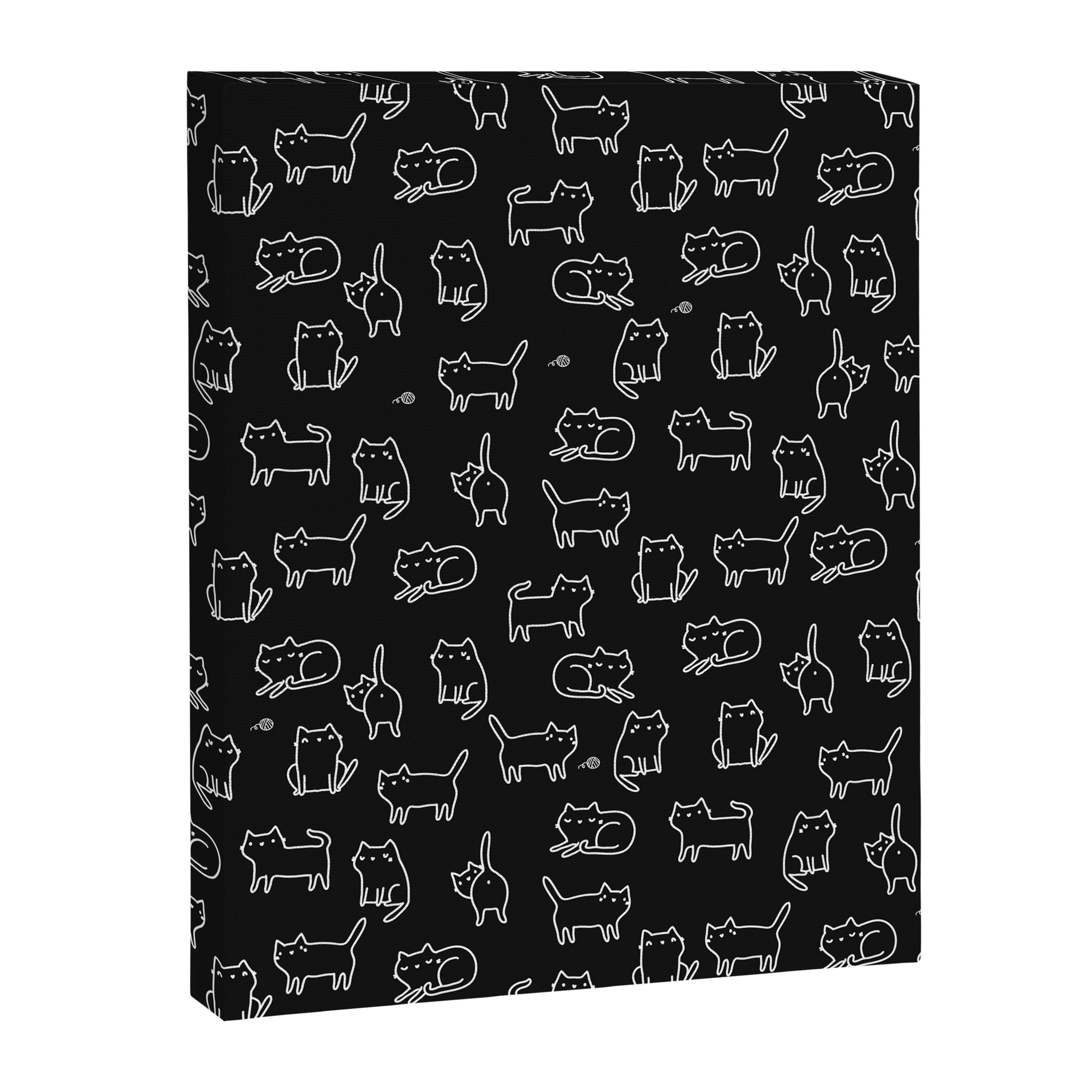 Black cats on black Canvas Print Gallery Image 6