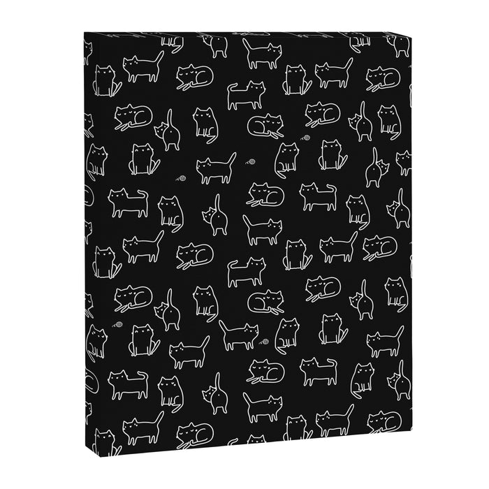 Black cats on black Canvas Print Gallery Image 1