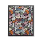 Essential cats pattern Framed Canvas Print Gallery Image 6