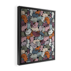 Essential cats pattern Framed Canvas Print Gallery Image 2