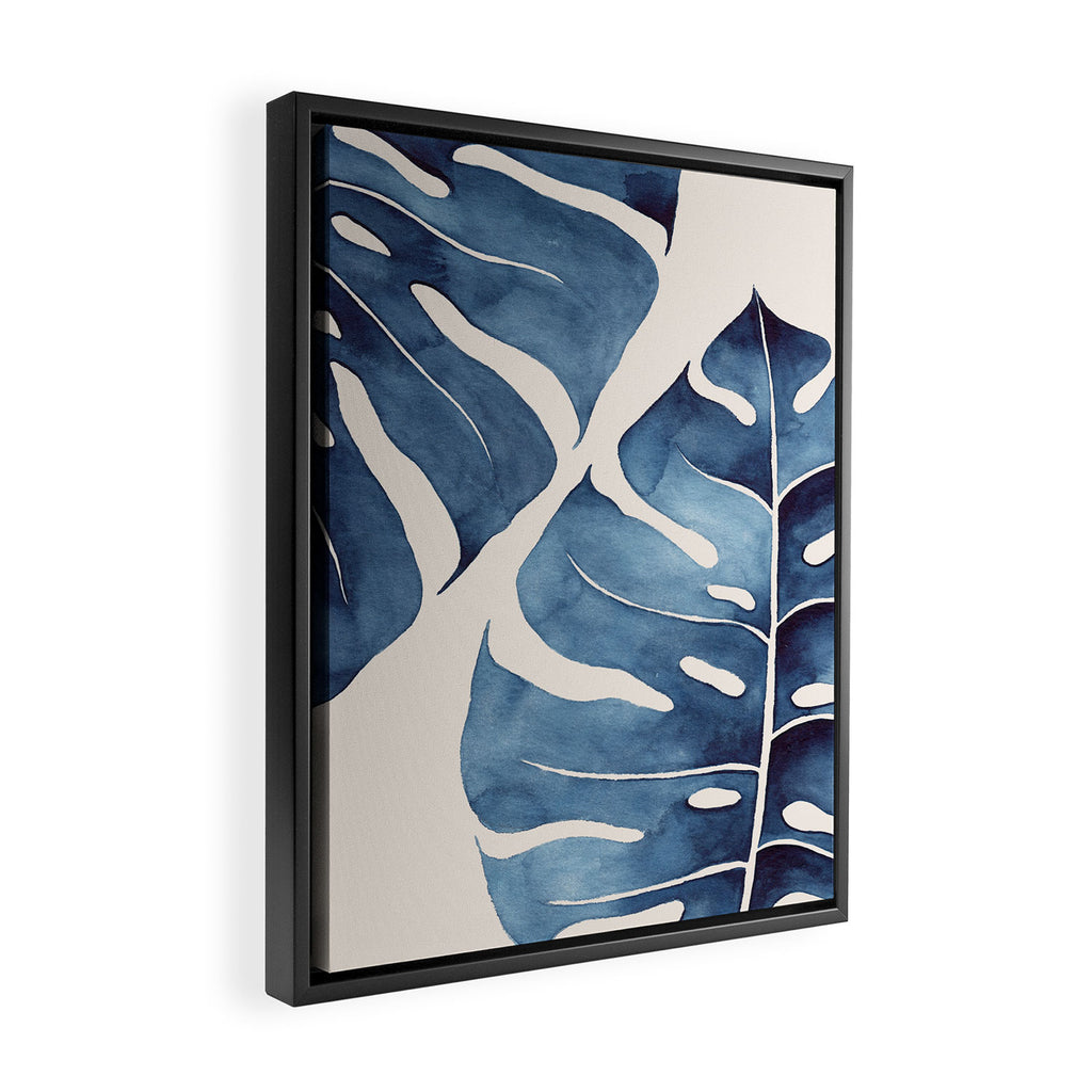 Blue Botanicals No. 2 Framed Canvas Print Gallery Image 2