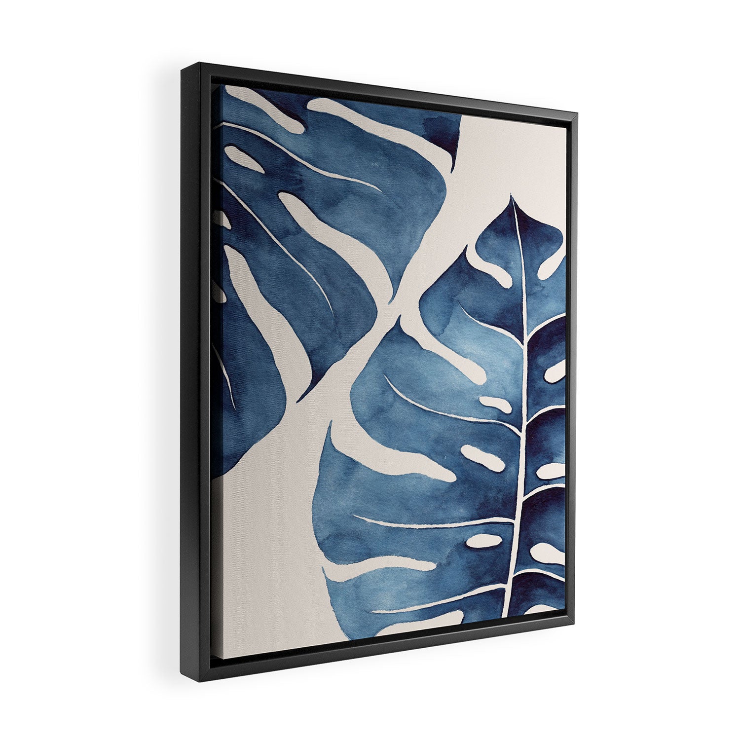 Blue Botanicals No. 2 Framed Canvas Print Gallery Image 2