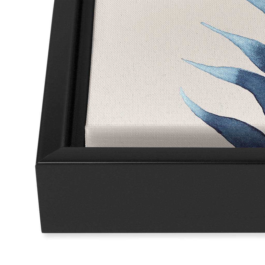 Blue Botanicals No. 6 Framed Canvas Print Gallery Image 3