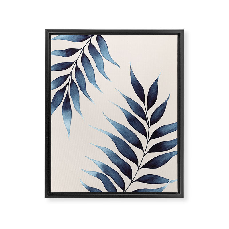 Blue Botanicals No. 6 Framed Canvas Print Gallery Image 8