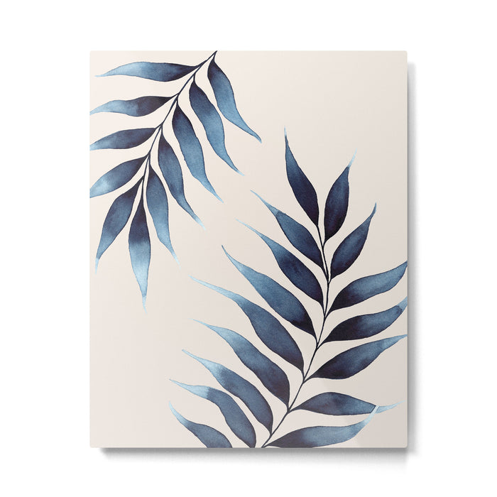 Blue Botanicals No. 6 Metal Print Gallery Image 1