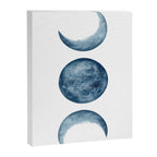 Blue Moon Phases Watercolor Canvas Print Gallery Image 8