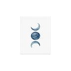 Blue Moon Phases Watercolor Art Print Gallery Image 1