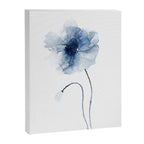 Blue Watercolor Poppies #2 Canvas Print Gallery Image 8