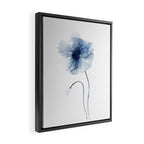 Blue Watercolor Poppies #2 Framed Canvas Print Gallery Image 2
