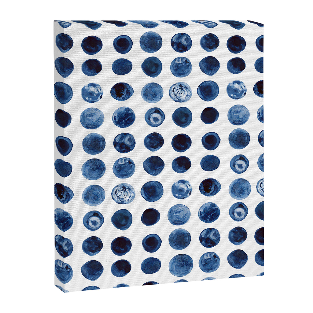 Blueberries | Watercolour Pattern Canvas Print Gallery Image 8