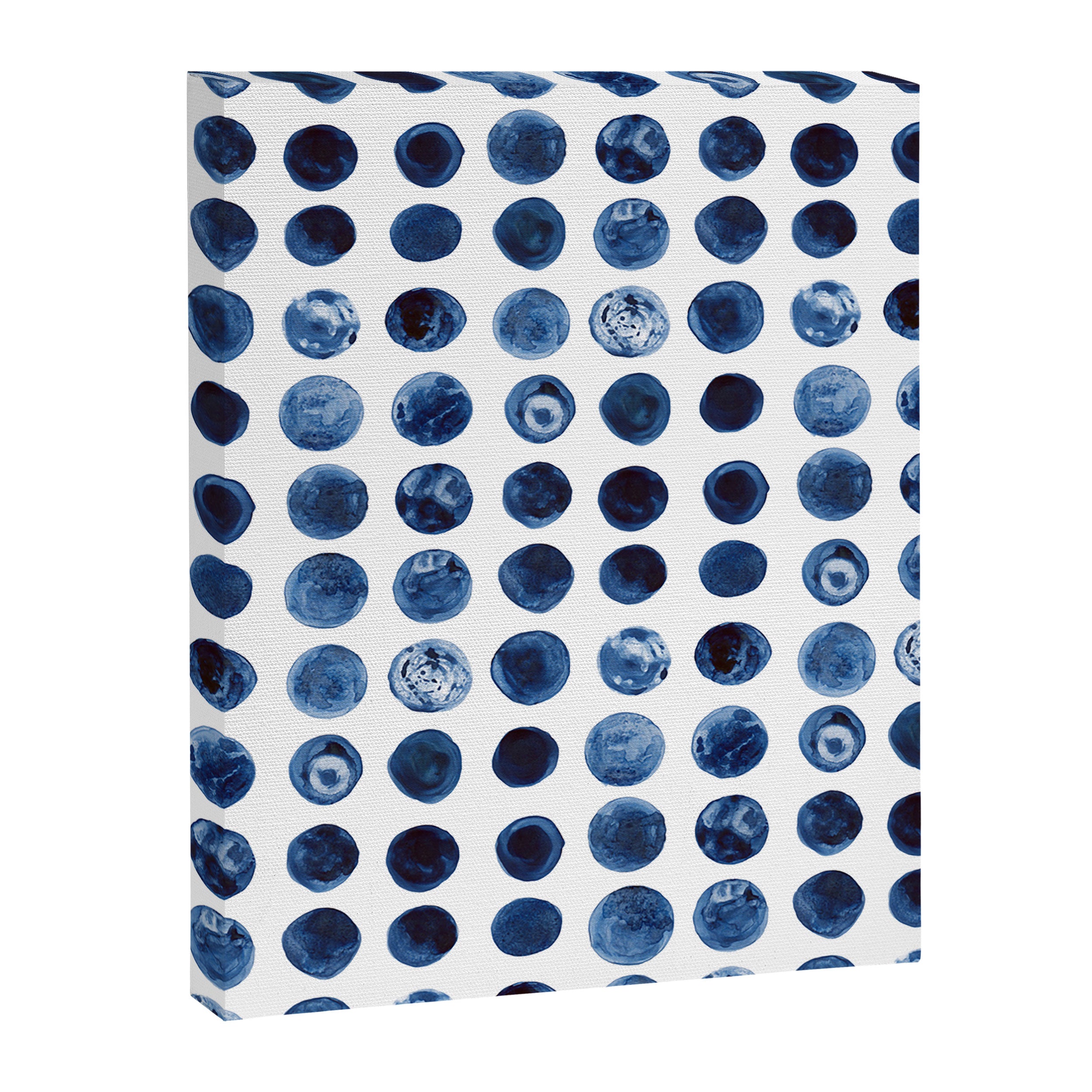 Blueberries | Watercolour Pattern Canvas Print Gallery Image 8