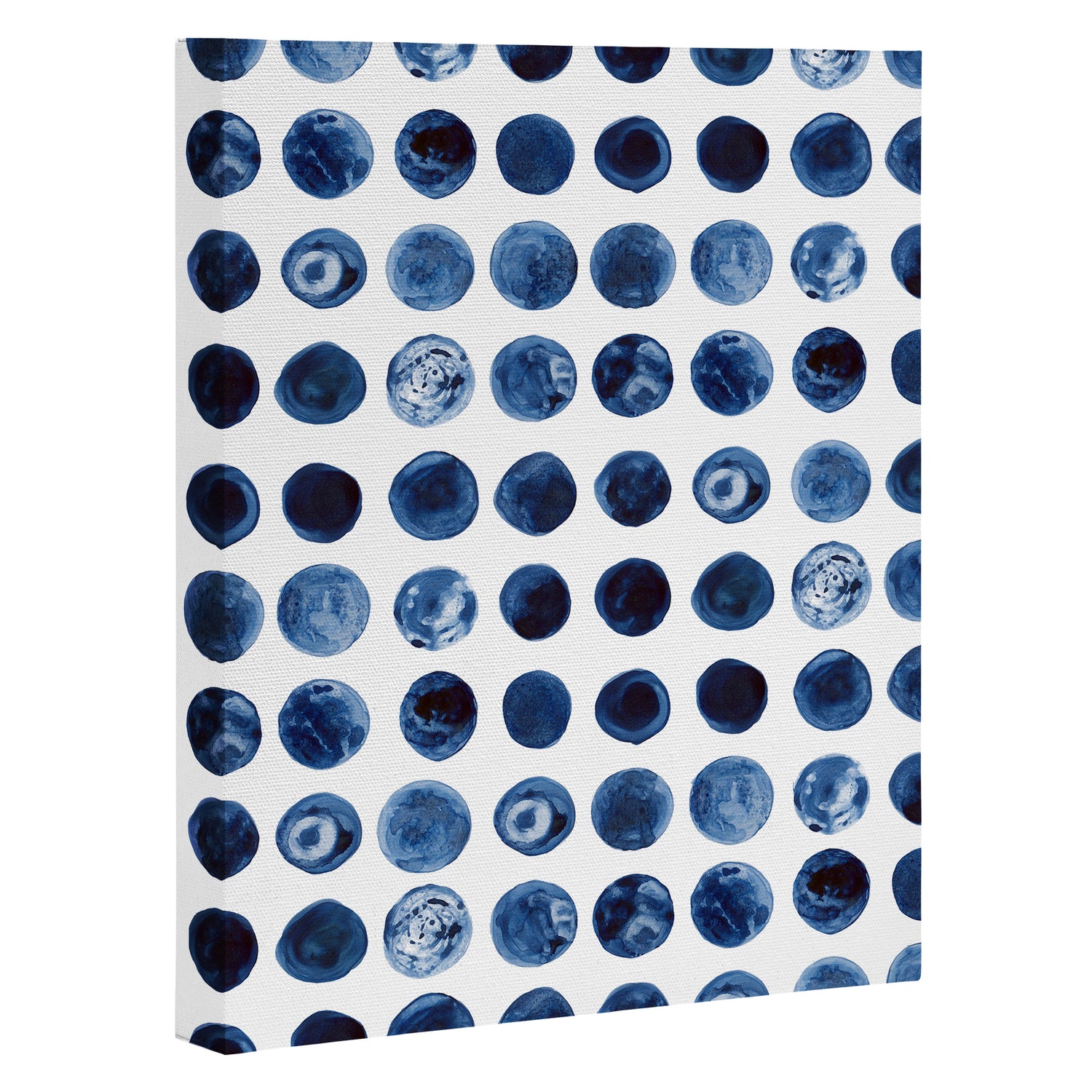 Blueberries | Watercolour Pattern Canvas Print Gallery Image 3