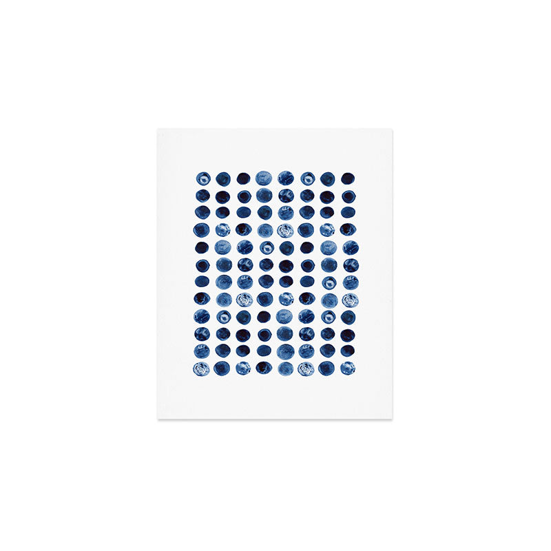 Blueberries | Watercolour Pattern Art Print Gallery Image 1
