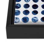 Blueberries | Watercolour Pattern Framed Canvas Print Gallery Image 3