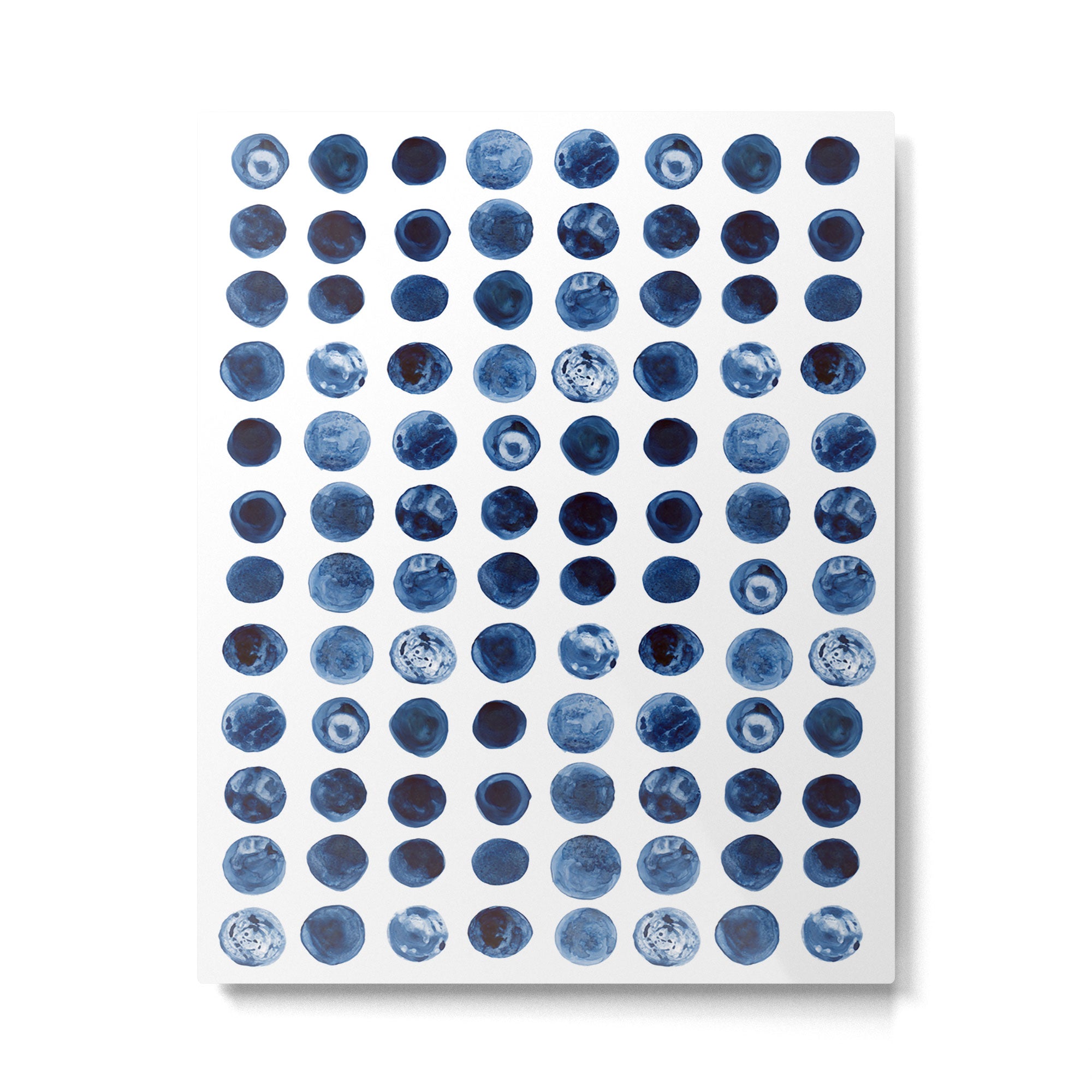 Blueberries | Watercolour Pattern Metal Print Gallery Image 6