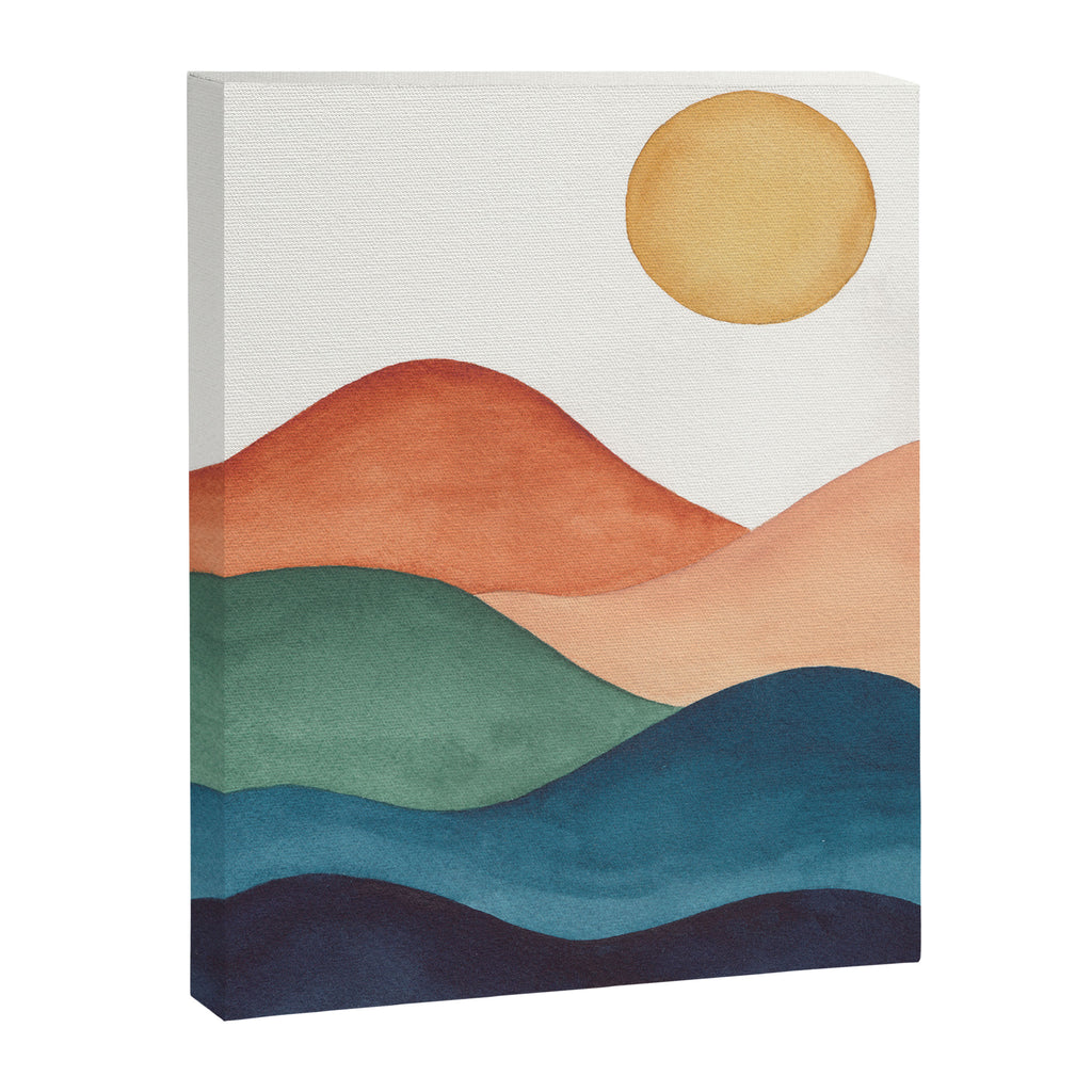 Colorful Abstract Mountains Canvas Print Gallery Image 8