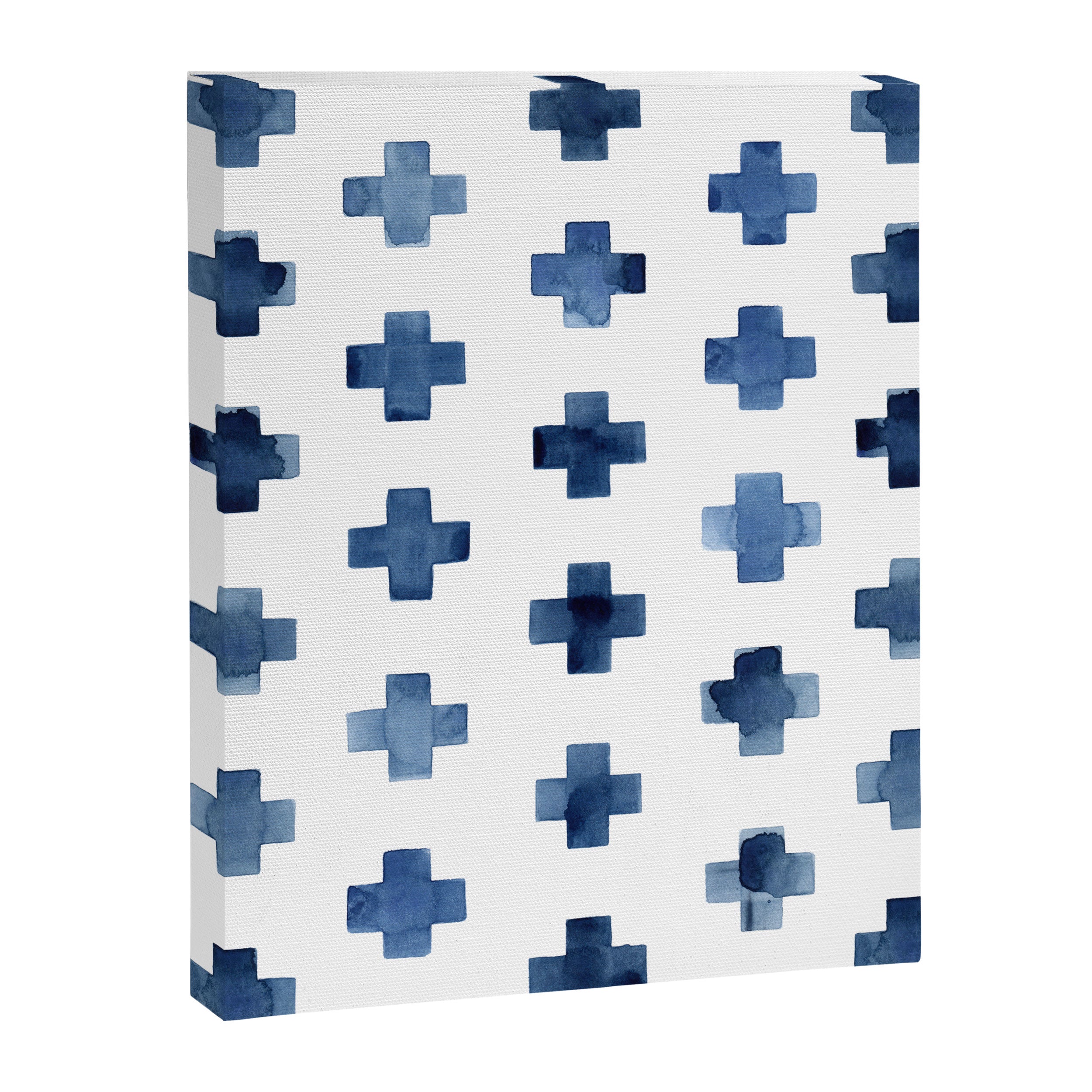 Crosses Scandinavian Pattern Canvas Print Gallery Image 6