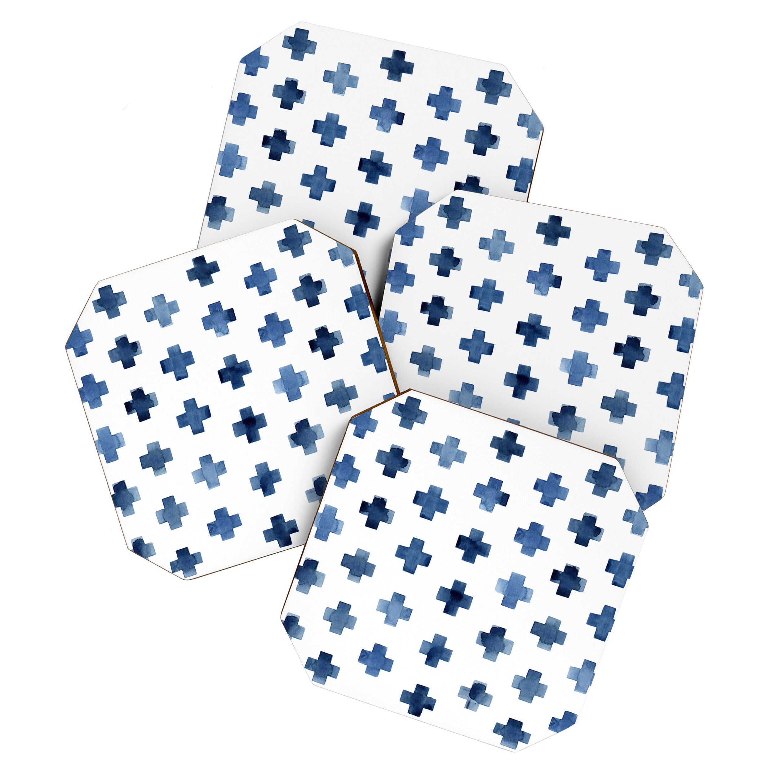 Crosses Scandinavian Pattern Coaster Gallery Image 1