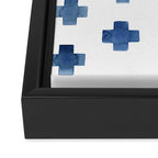 Crosses Scandinavian Pattern Framed Canvas Print Gallery Image 3