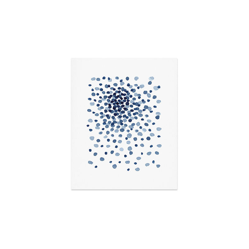 Explosion of Blue Confetti Art Print Gallery Image 1
