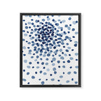 Explosion of Blue Confetti Framed Canvas Print Gallery Image 6