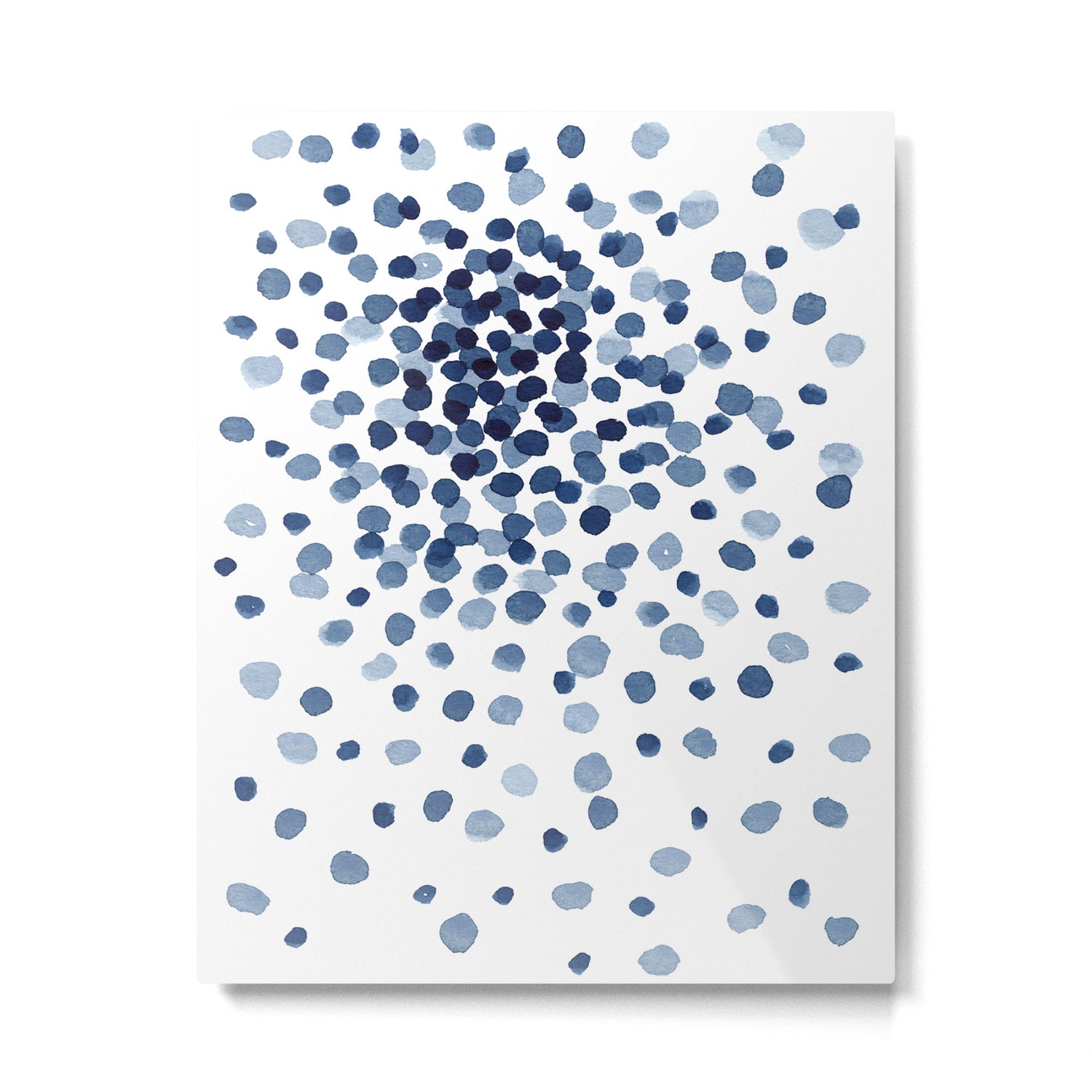 Explosion of Blue Confetti Metal Print Gallery Image 4