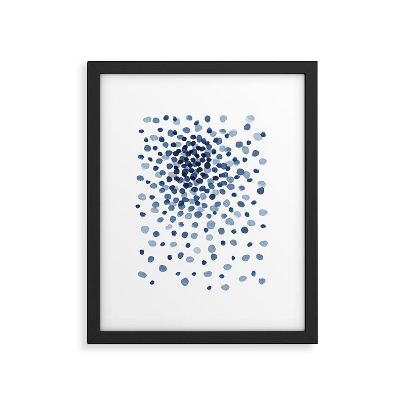 Explosion of Blue Confetti Framed Art Print Gallery Image 5