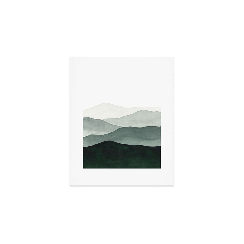 Green Mountains Art Print Gallery Image 1