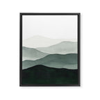 Green Mountains Framed Canvas Print Gallery Image 8