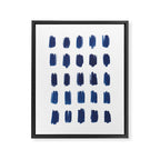 Indigo Abstract Brush Strokes | No. 6 Framed Canvas Print Gallery Image 6