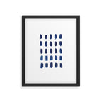 Indigo Abstract Brush Strokes | No. 6 Framed Art Print Gallery Image 5