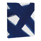 Indigo Abstract Brush Strokes | No. 3 Canvas Print Gallery Image 6