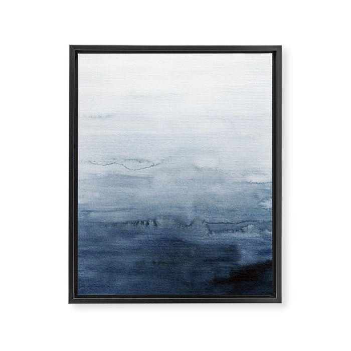 Indigo Abstract Painting | No. 4 Framed Canvas Print Gallery Image 1