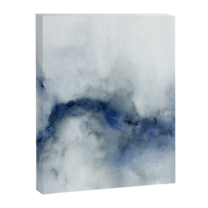 Indigo Abstract Painting | No.3 Canvas Print Gallery Image 1