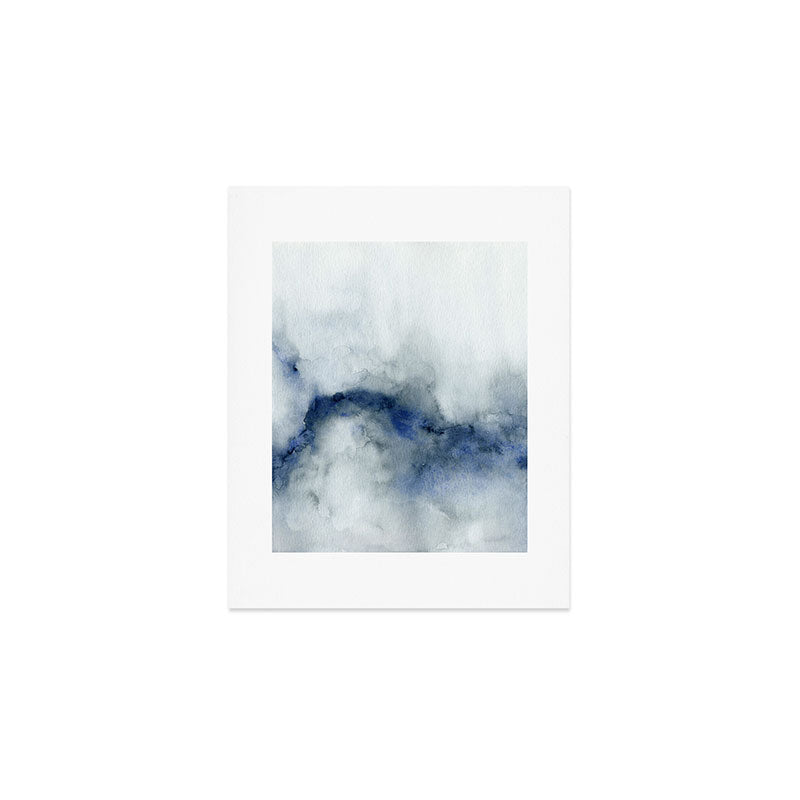 Indigo Abstract Painting | No.3 Art Print Gallery Image 1