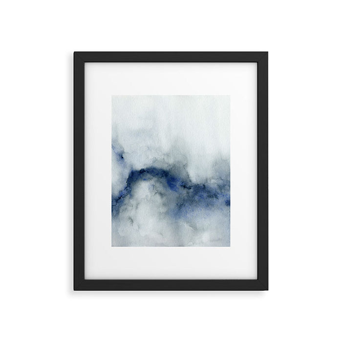Indigo Abstract Painting | No.3 Framed Art Print Gallery Image 1