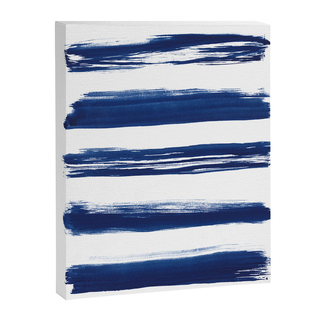 Indigo Brush Strokes | No. 2 Canvas Print Gallery Image 6
